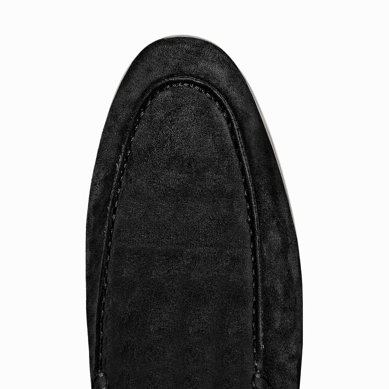BLACK BRUNI SUEDE LOAFERS