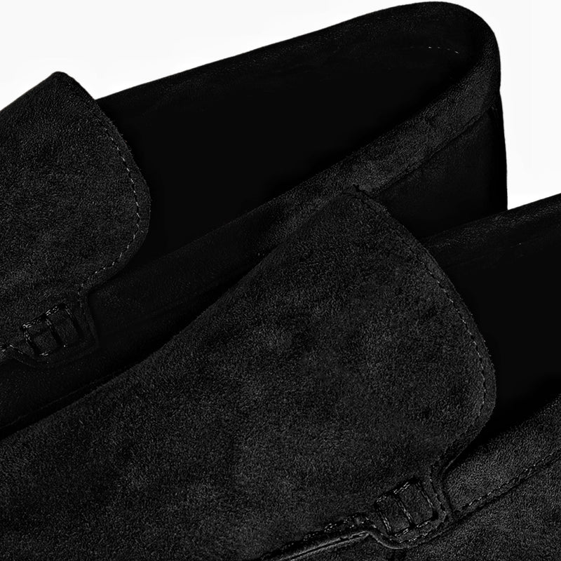 BLACK BRUNI SUEDE LOAFERS