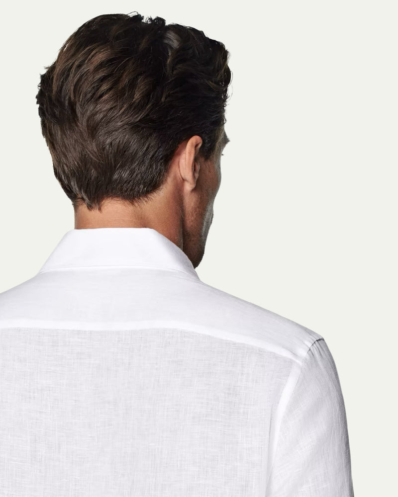 Bruni Linen Pure White Shirt