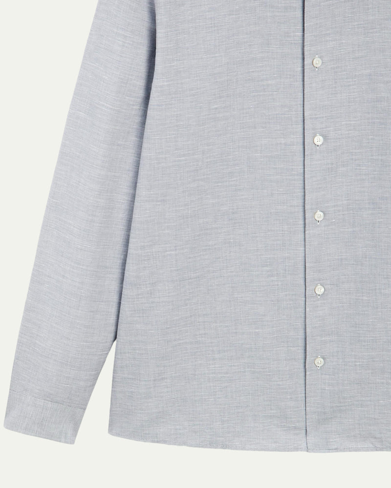 Bruni Linen Mist Grey Shirt