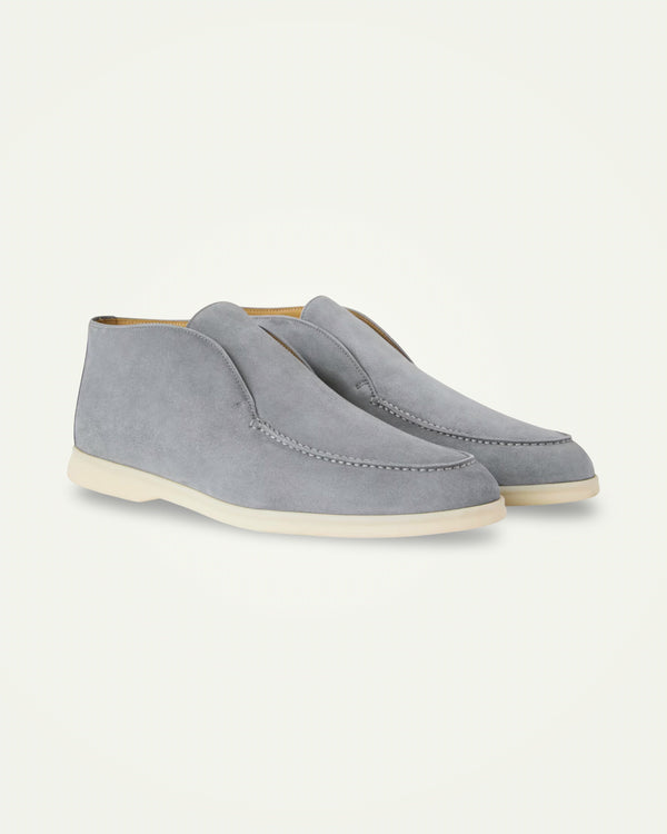 Rise Loafers Light Grey Suede