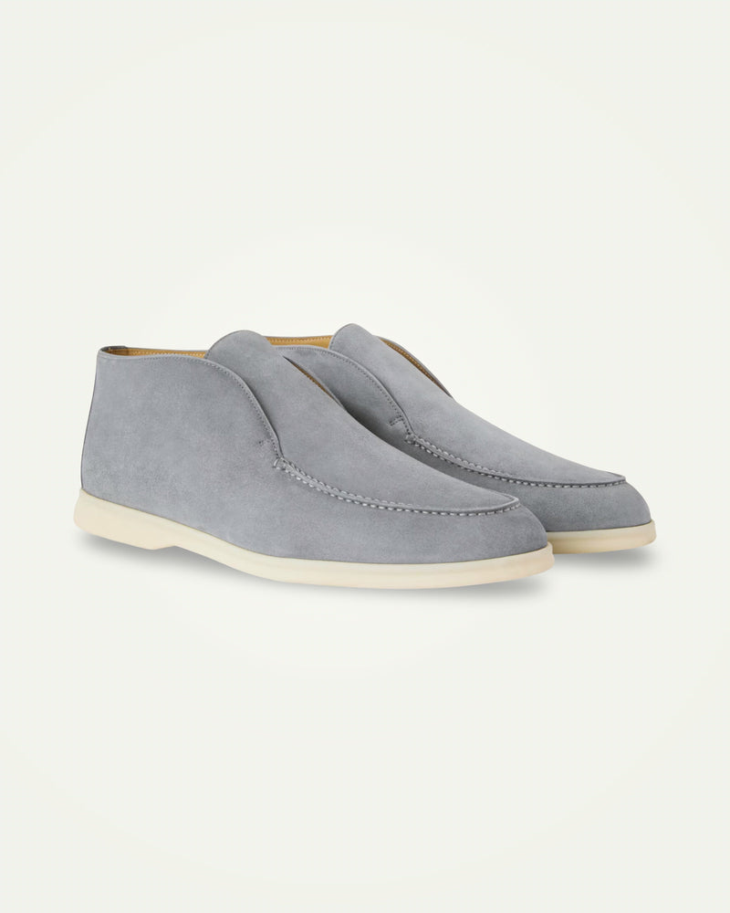 Rise Loafers Light Grey Suede