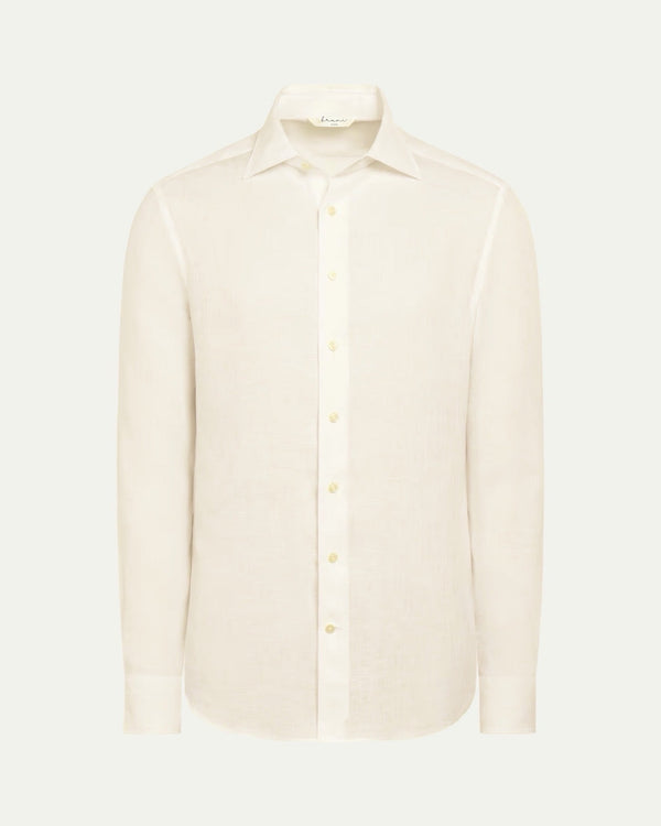 Bruni Linen Ivory Sand Shirt