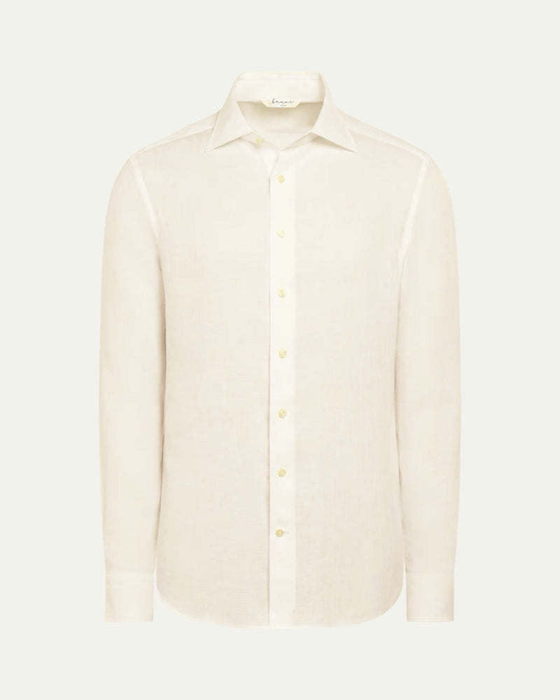 Bruni Linen Ivory Sand Shirt