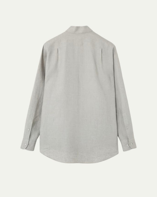 Bruni Linen Mist Grey Shirt