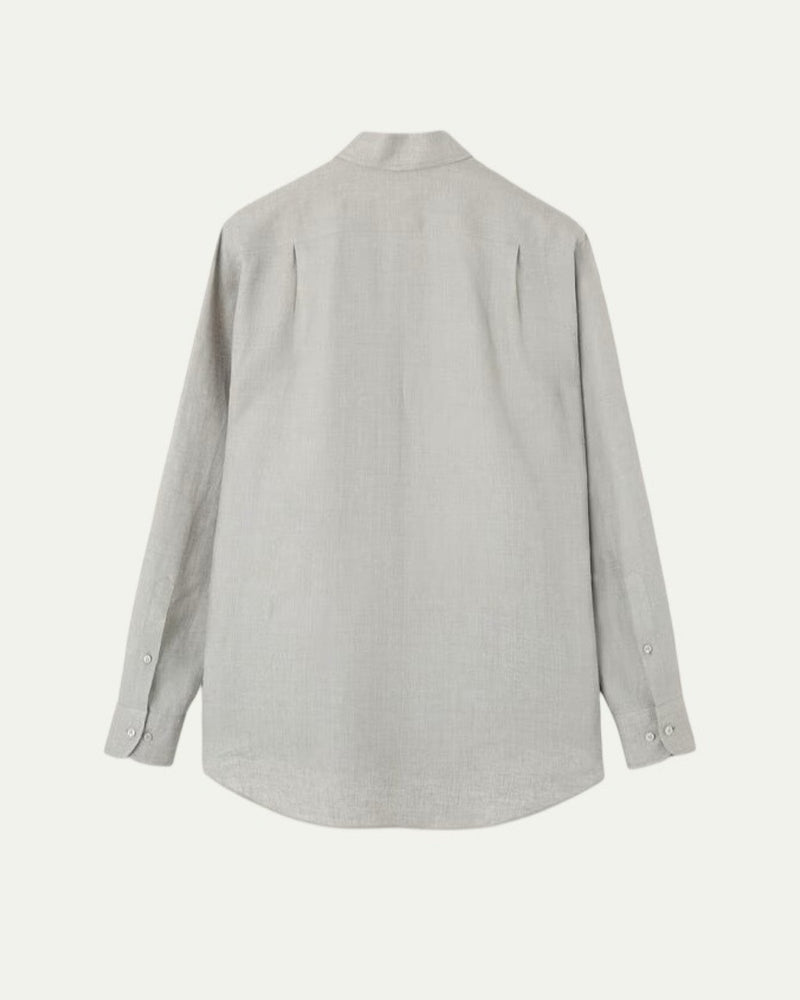 Bruni Linen Mist Grey Shirt