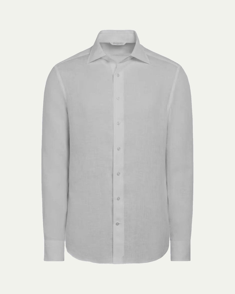 Bruni Linen Mist Grey Shirt