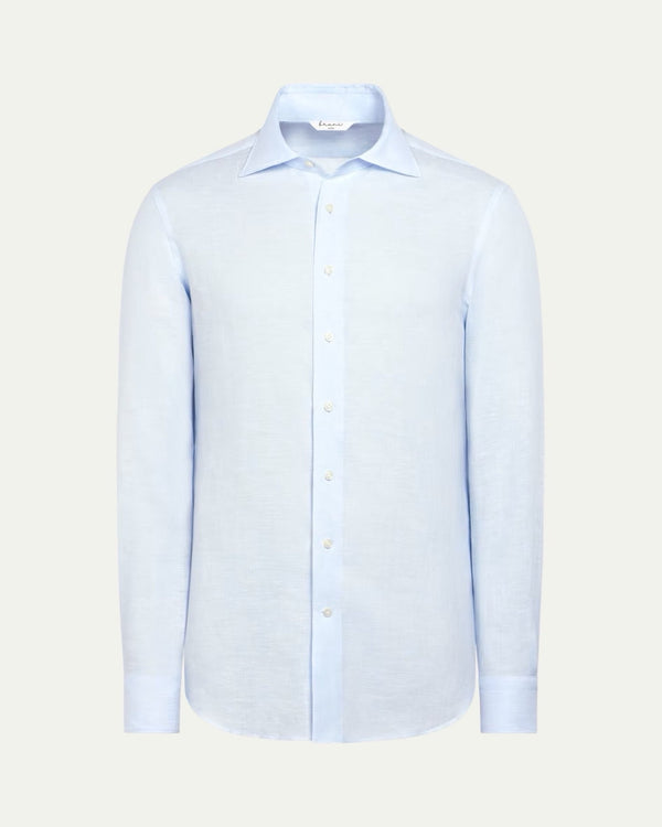 Bruni Linen Capri Blue Shirt