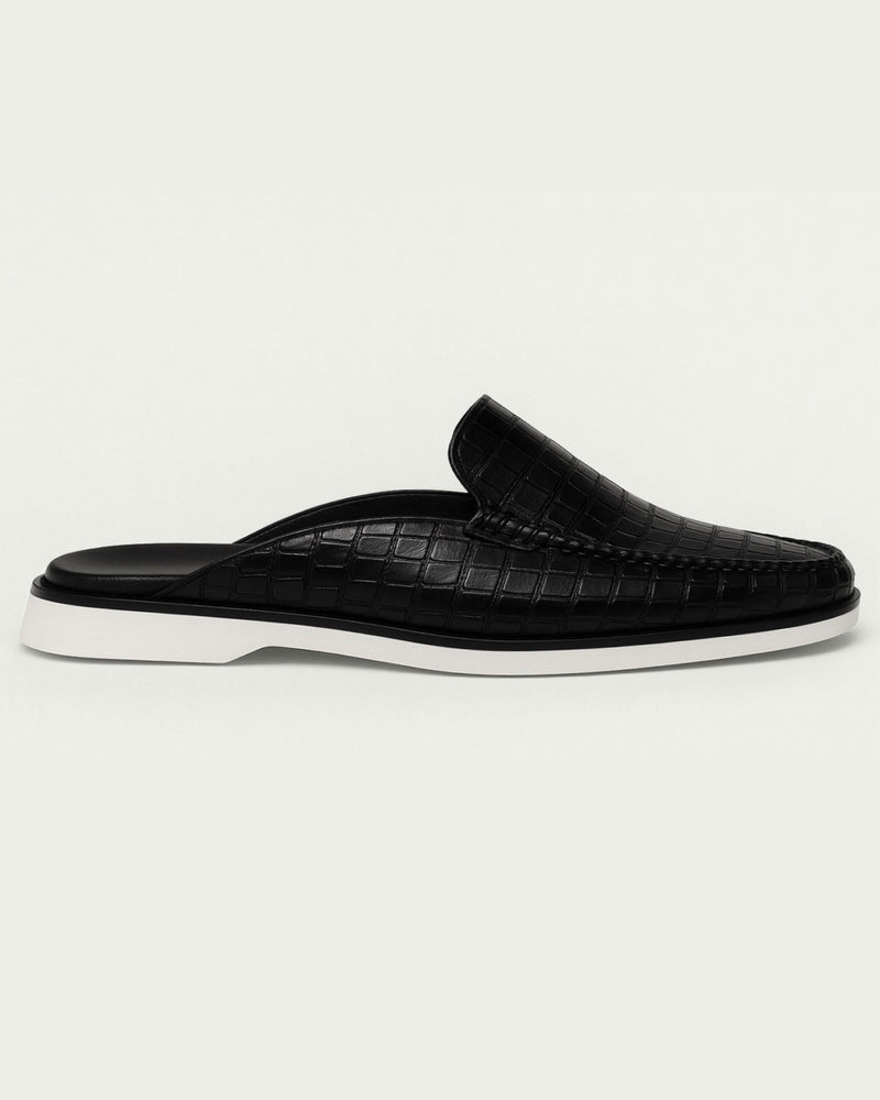 Bruni Custom-Made Crocodile Skin Slippers