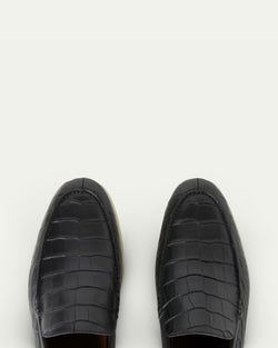 Bruni Custom-Made Crocodile Skin Slippers