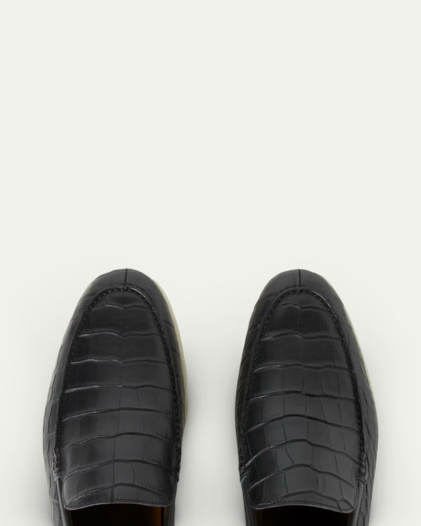 Bruni Custom-Made Crocodile Skin Slippers