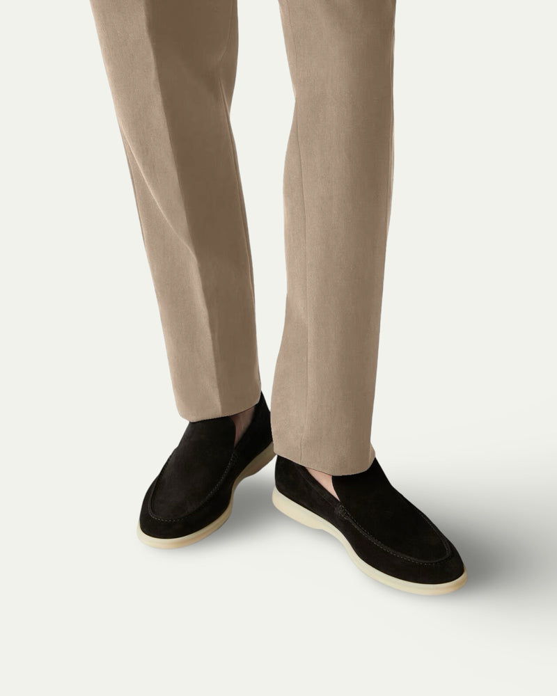 BLACK BRUNI SUEDE LOAFERS