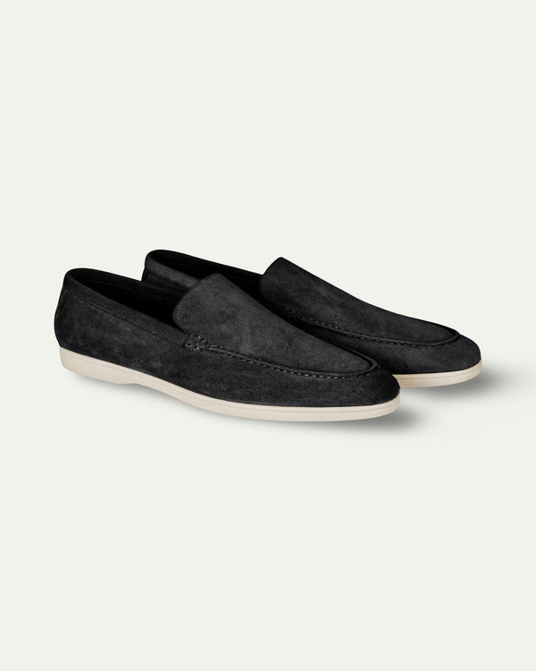 BLACK BRUNI SUEDE LOAFERS