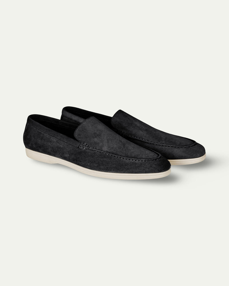 BLACK BRUNI SUEDE LOAFERS