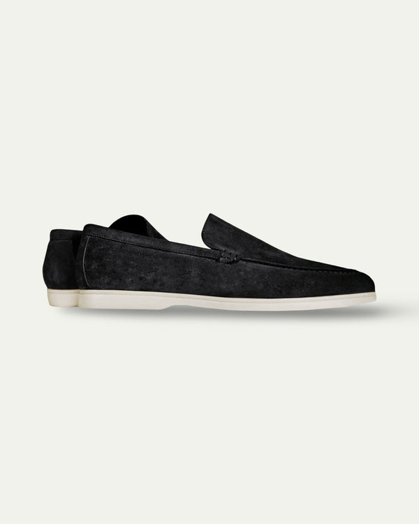 BLACK BRUNI SUEDE LOAFERS