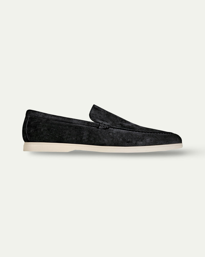 BLACK BRUNI SUEDE LOAFERS